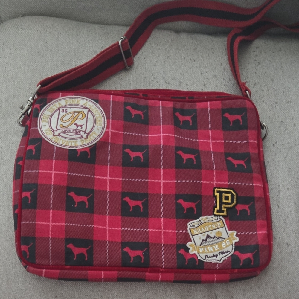VS Pink Laptop Vintage Bag